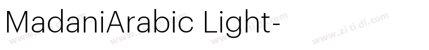 MadaniArabic Light字体转换